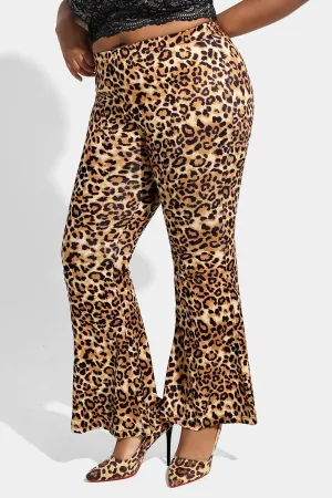 Ritera Leopard Flared Boot Cut Pants