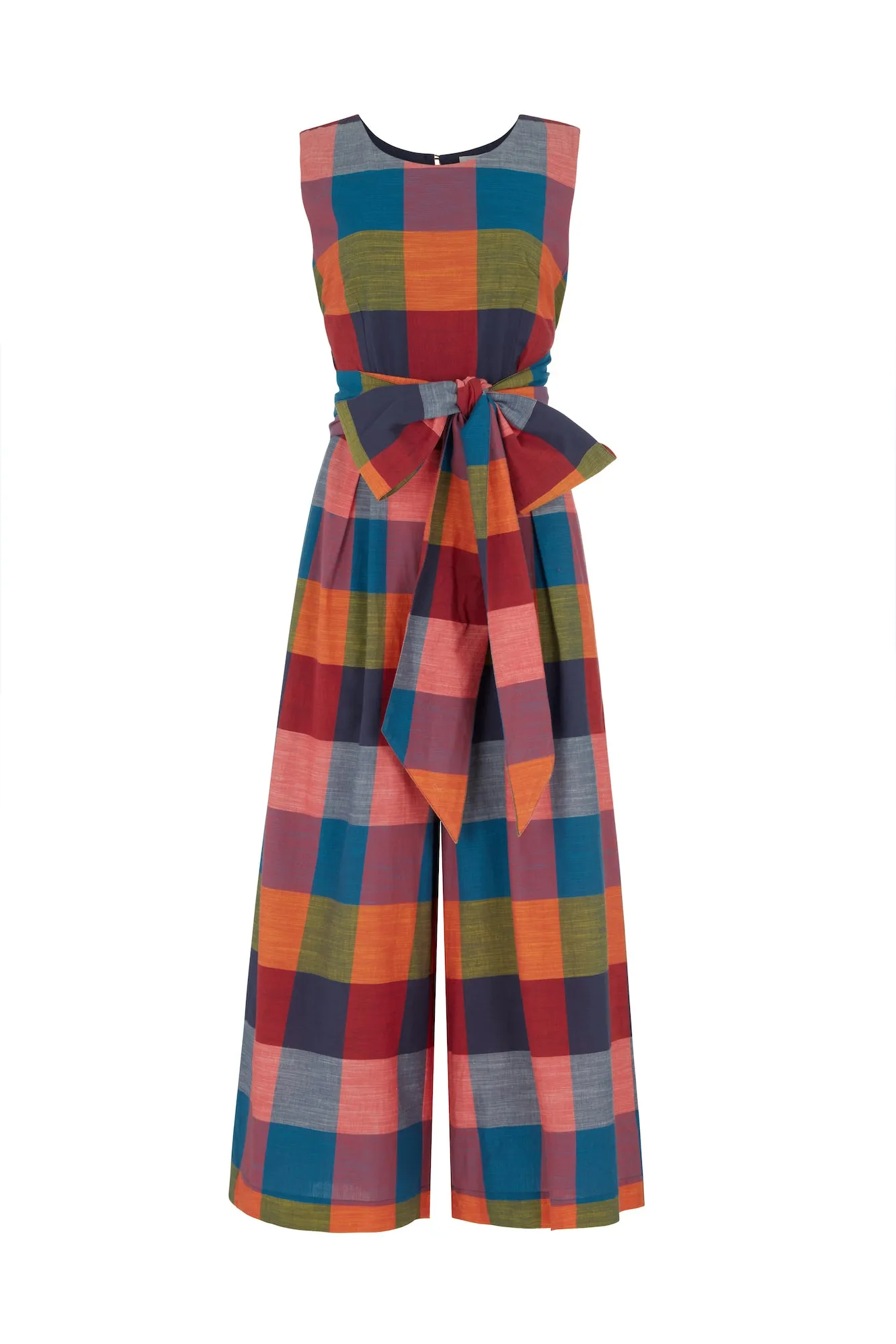 Roberta Festival Plaid Jumpsuit