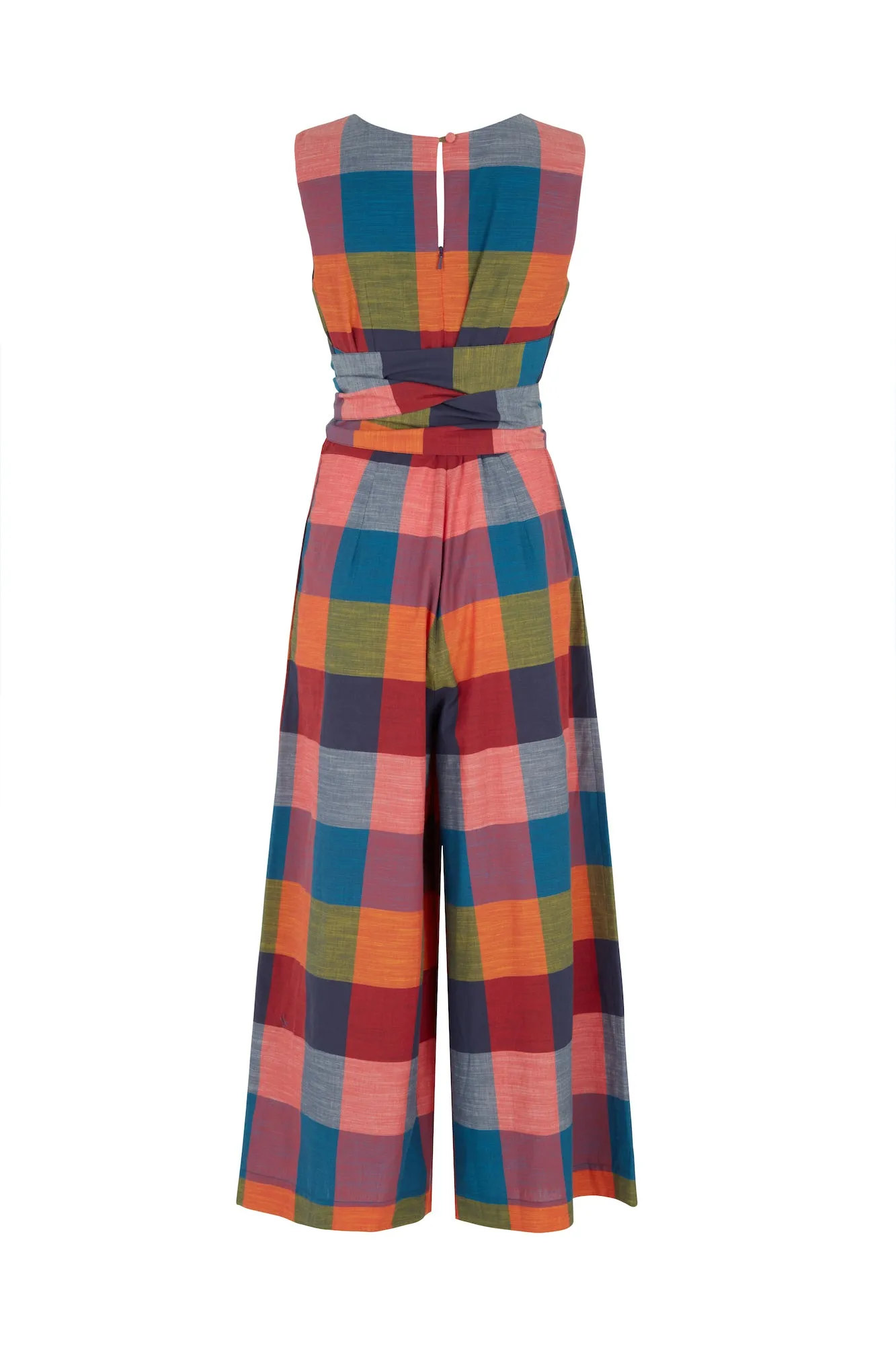 Roberta Festival Plaid Jumpsuit