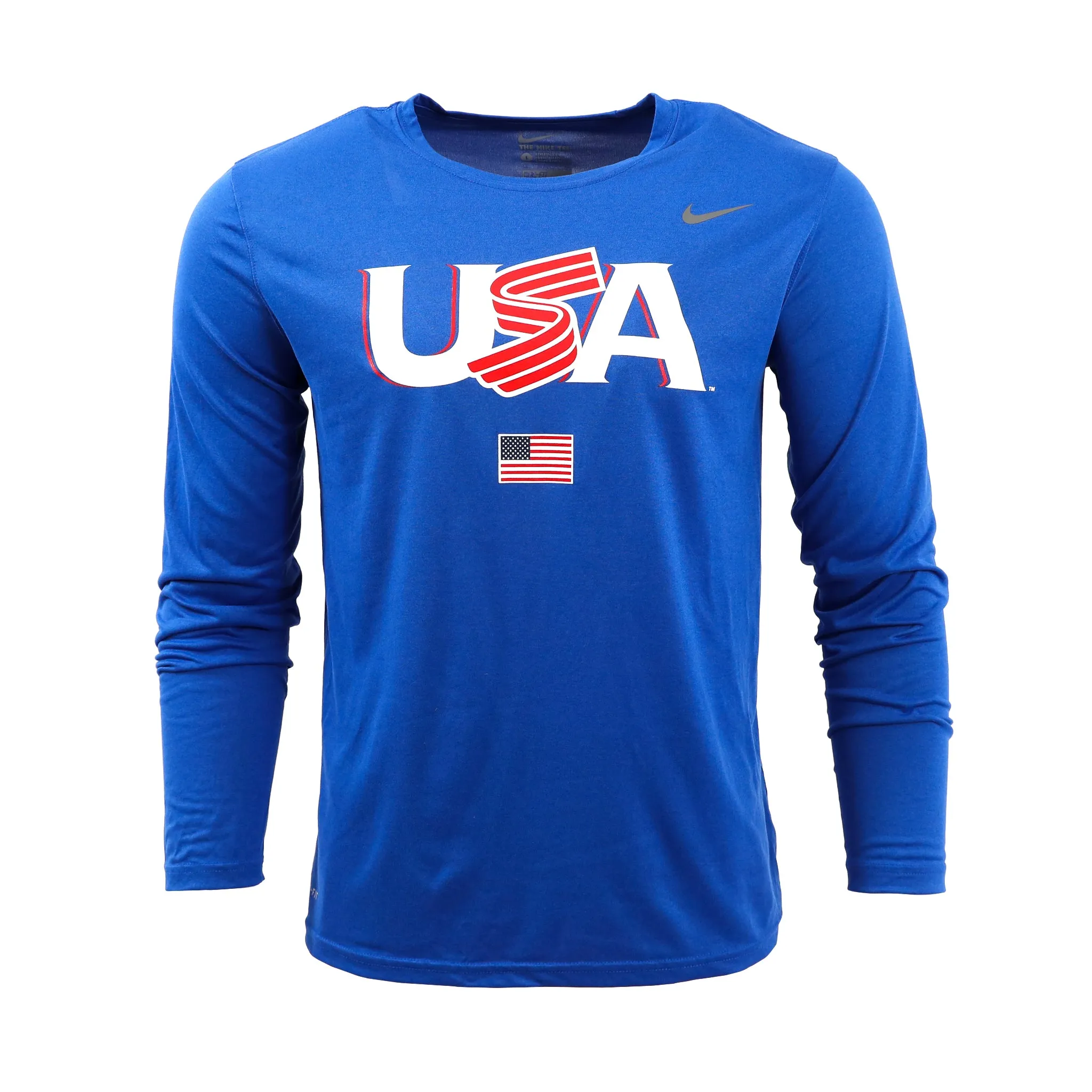 Royal Blue Jersey Logo Long Sleeve Legend Tee