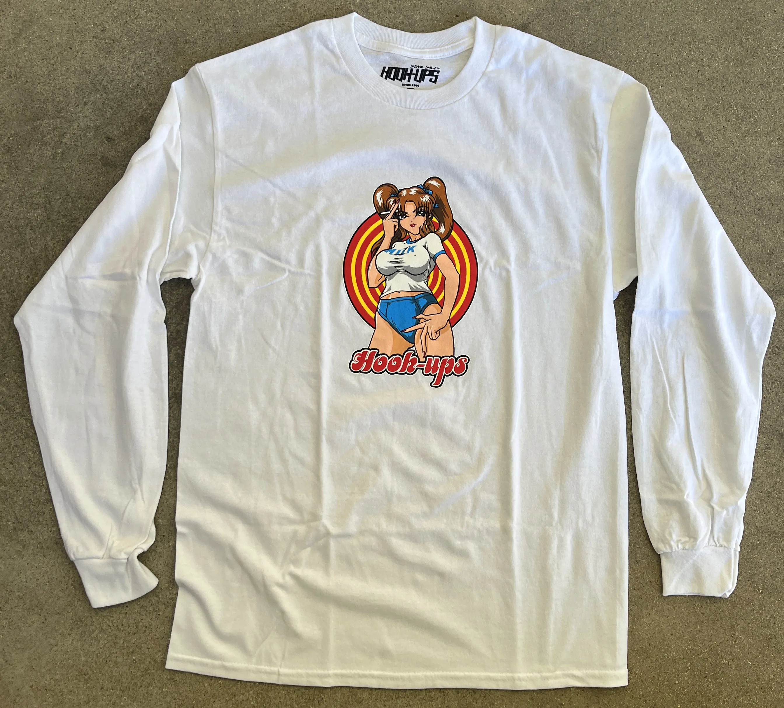 Sakura LONG SLEEVE t-shirt - WHITE