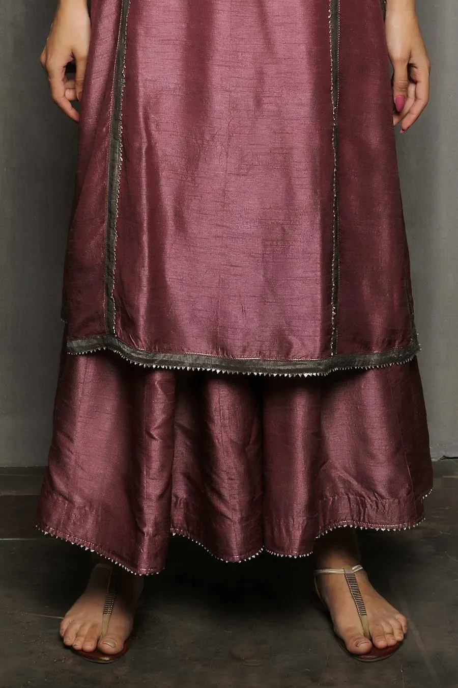 SAVYA - Mauve Kurta & Palazzo Set