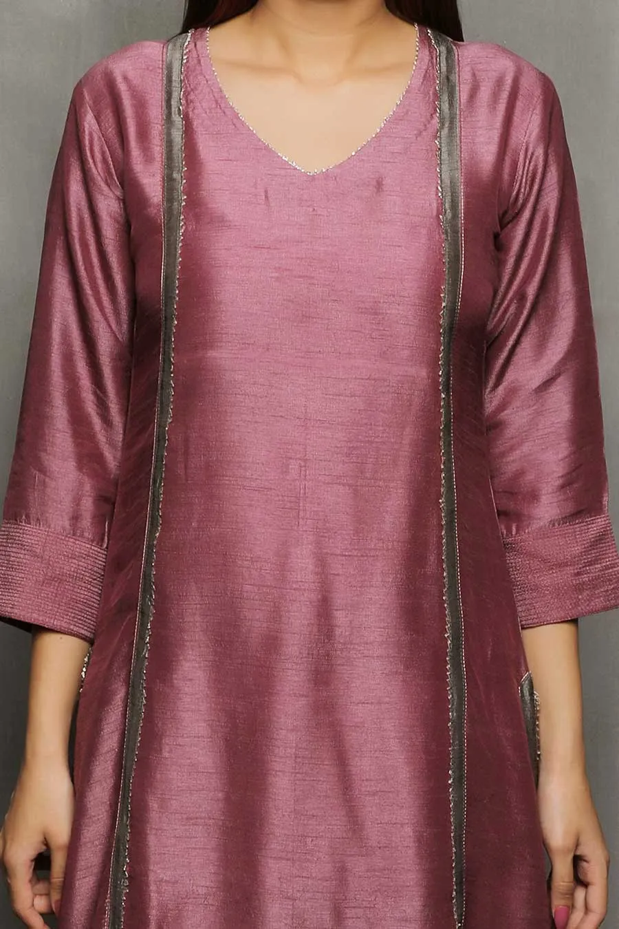 SAVYA - Mauve Kurta & Palazzo Set