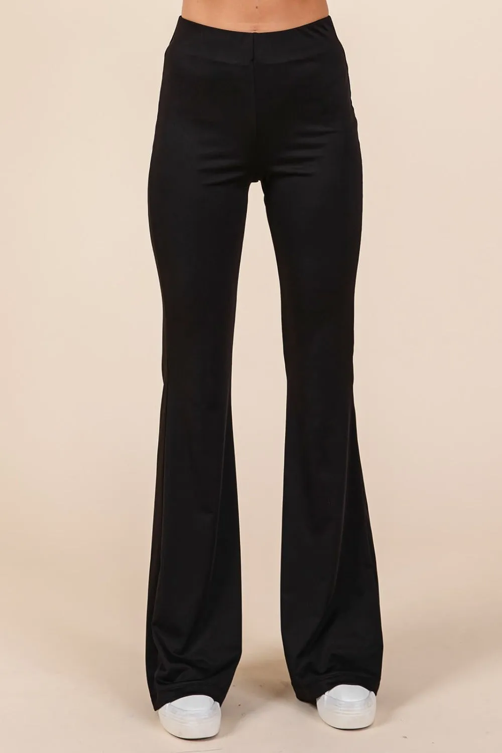 Saylor Stretchy Soft Elastic Waist Flare Pants