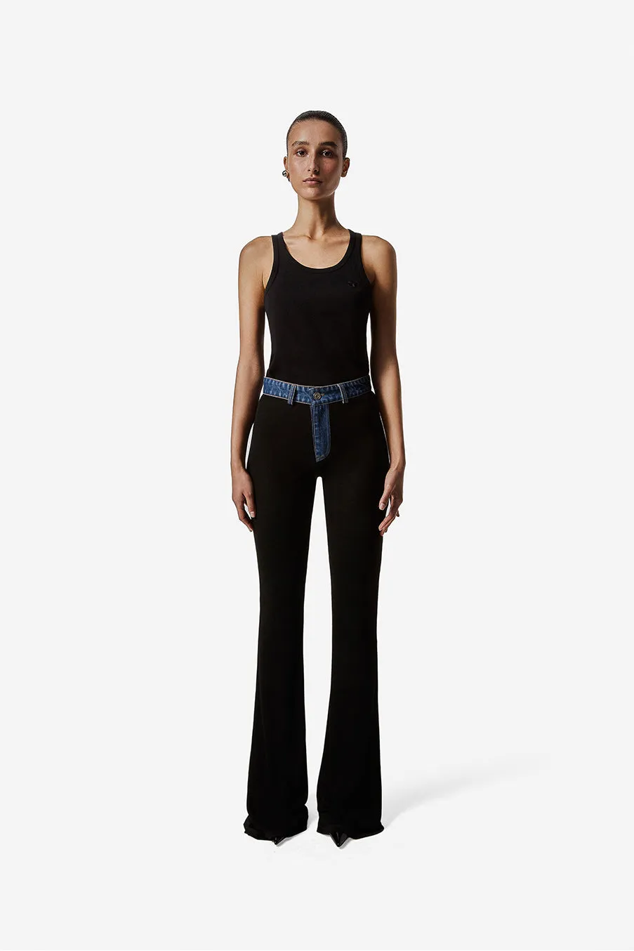 Second Skin Rib Denim Pants