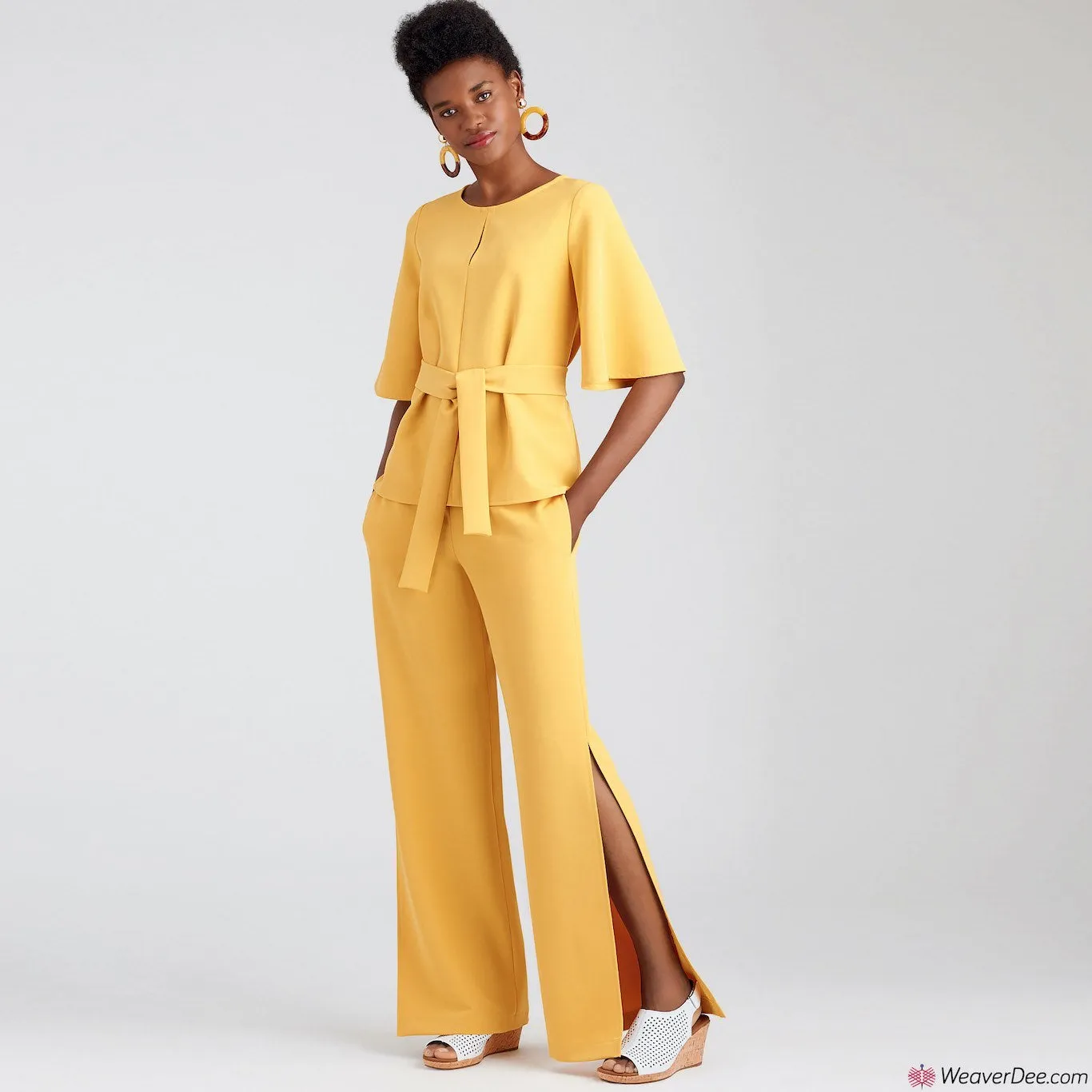 Simplicity Pattern S9051 Misses' Tops, Belt or Scarf & Trousers