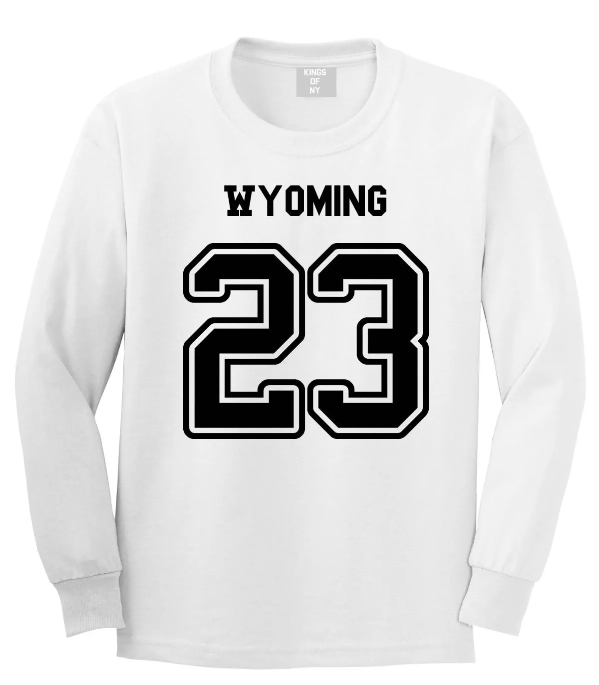 Sport Style Wyoming 23 Team State Jersey Long Sleeve T-Shirt