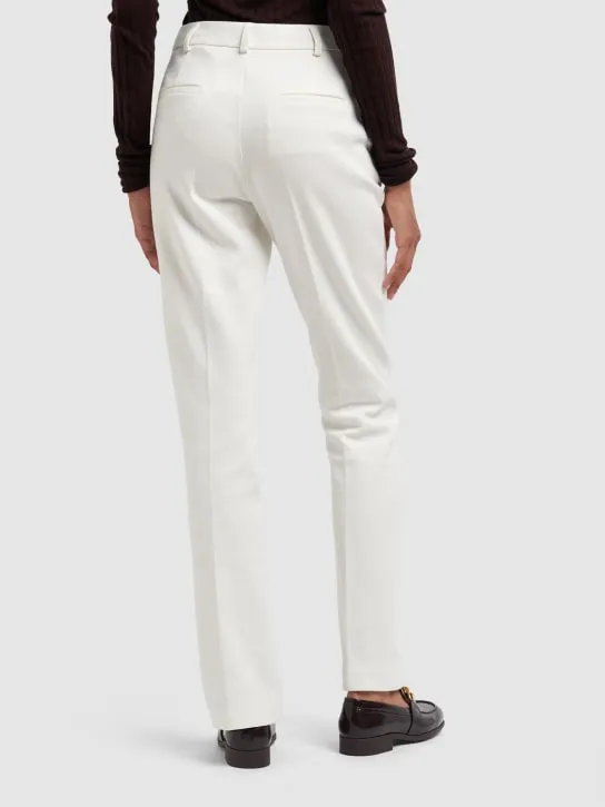 Sportmax   Pontida cotton jersey straight pants 