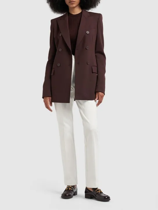 Sportmax   Pontida cotton jersey straight pants 