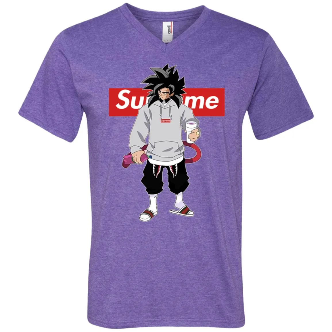 Supreme Dragon Ball Goku Best T-shirt Men V-Neck T-Shirt