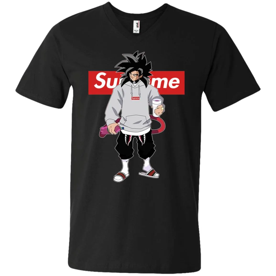 Supreme Dragon Ball Goku Best T-shirt Men V-Neck T-Shirt