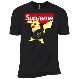 Supreme Pikachu T-shirt Men Short Sleeve T-Shirt