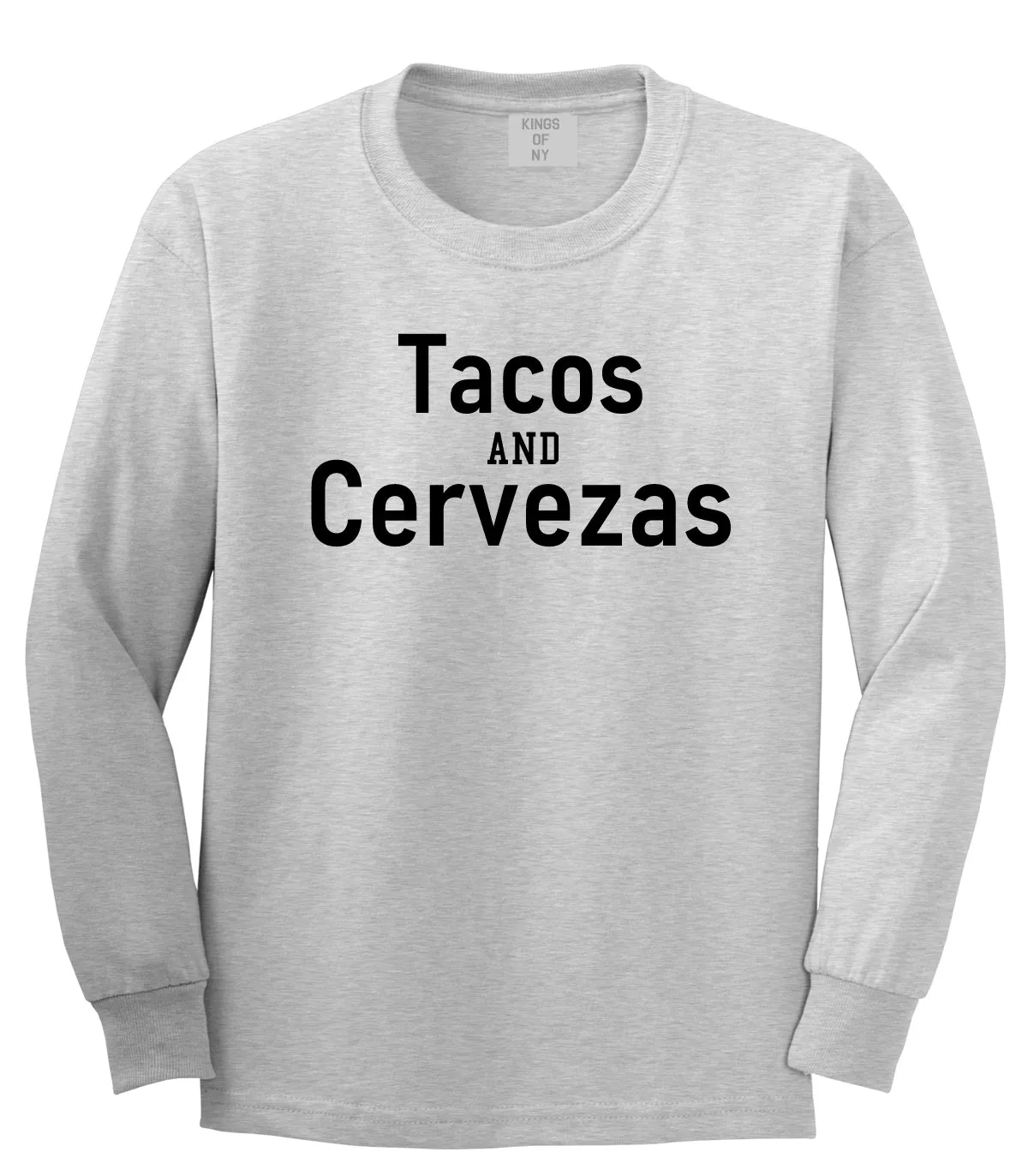 Tacos And Cervezas Cinco De Mayo Mens Long Sleeve T-Shirt