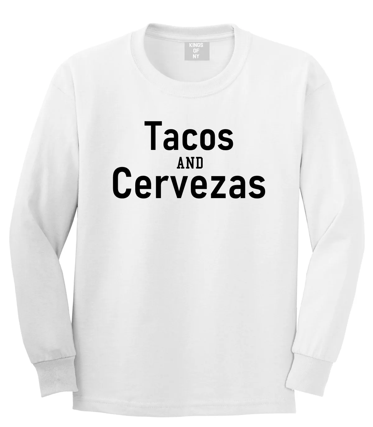 Tacos And Cervezas Cinco De Mayo Mens Long Sleeve T-Shirt