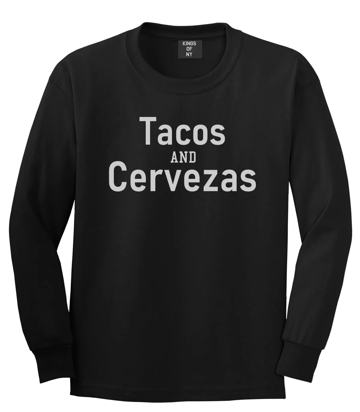 Tacos And Cervezas Cinco De Mayo Mens Long Sleeve T-Shirt