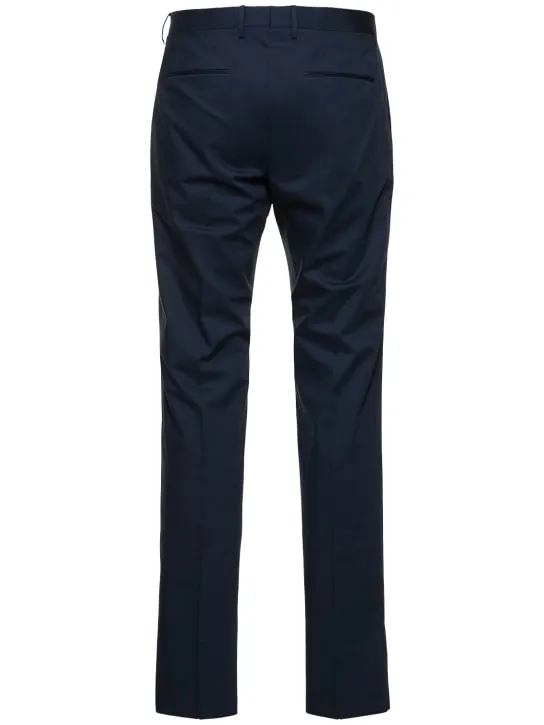 Tagliatore   Stretch cotton single pleat pants 