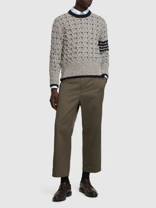 Thom Browne   Unconstructed straight leg pants 