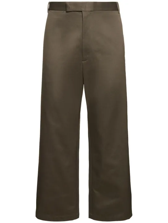 Thom Browne   Unconstructed straight leg pants 