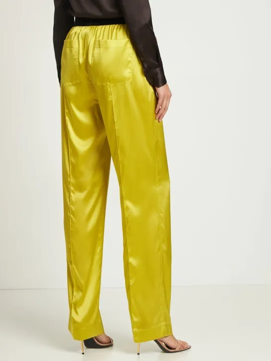 Tom Ford   Logo silk satin pajama pants 