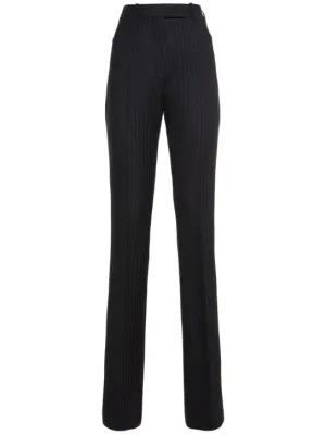 Tom Ford   Pinstriped cashmere straight pants 