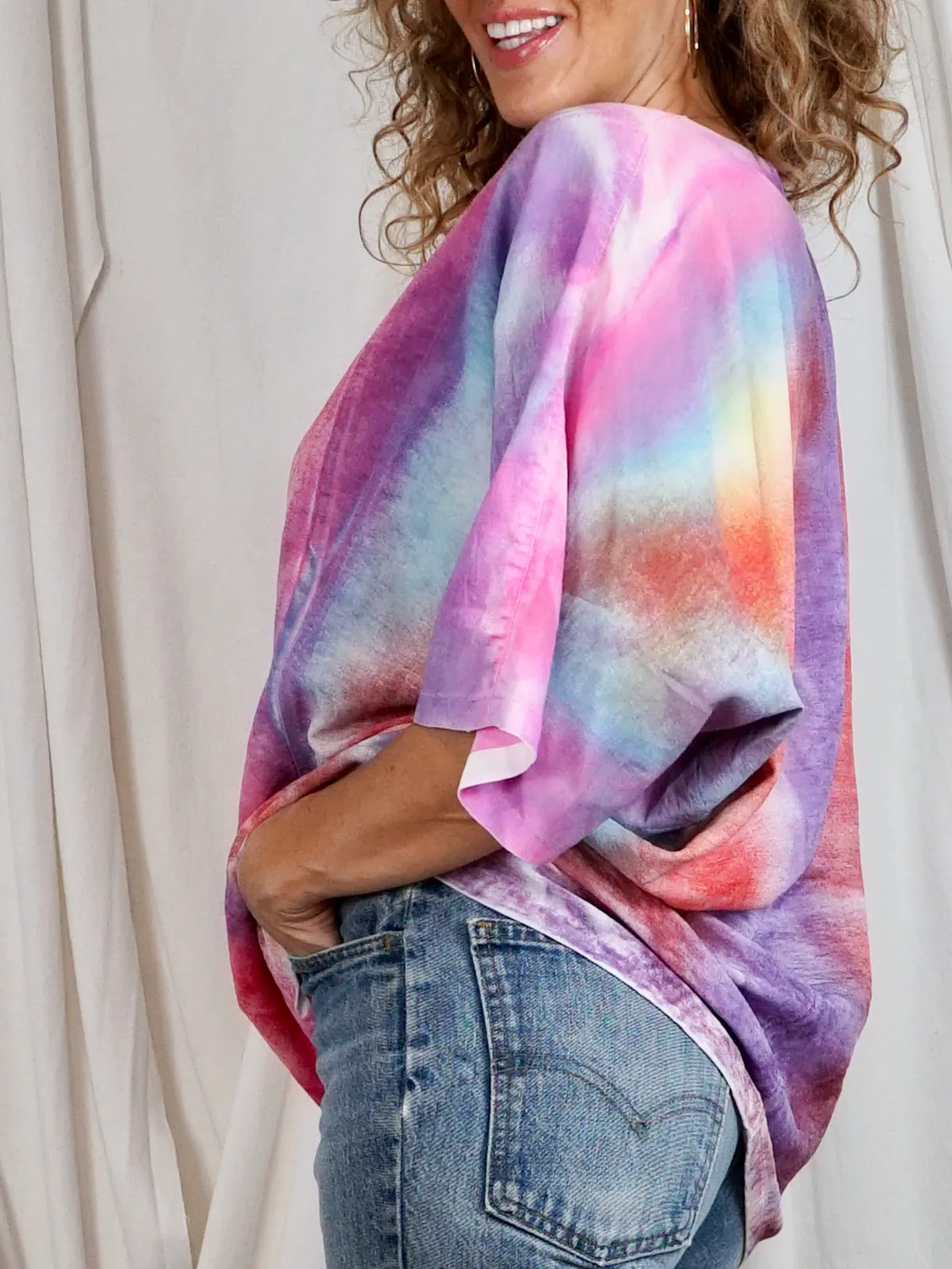 Vintage Sunset Tie Dye Top