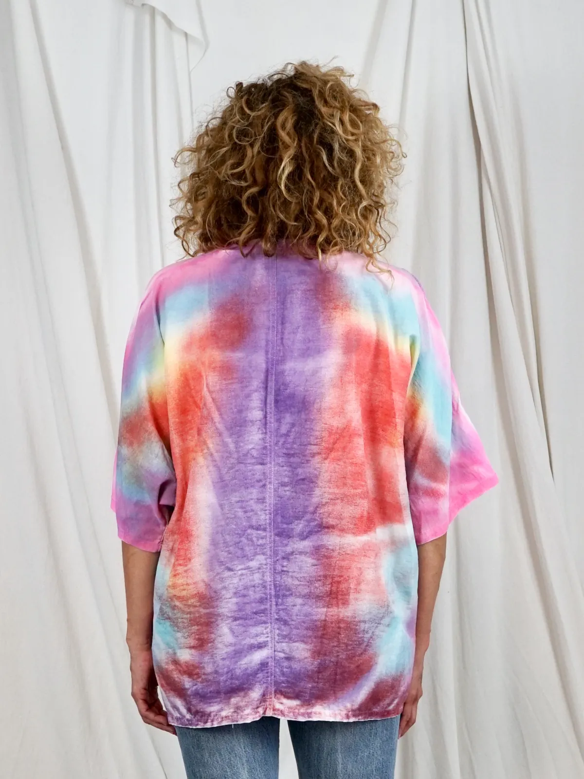 Vintage Sunset Tie Dye Top