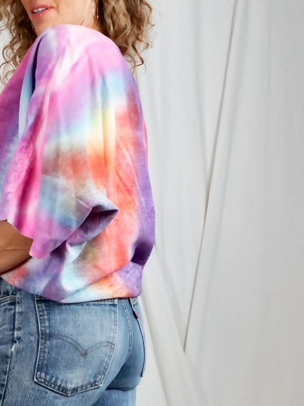 Vintage Sunset Tie Dye Top