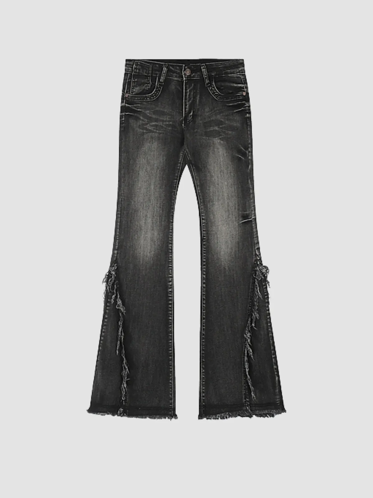 WLS Retro Washed Flared Slim Fit Jeans