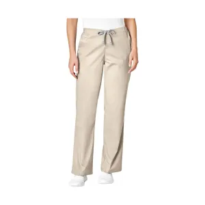 WonderWink Work Women's Flare Leg Scrub Pant - Khaki