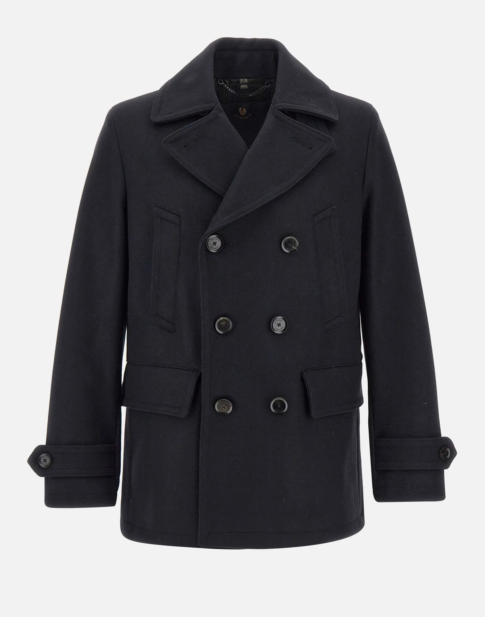 Wool and Cashmere Double-Breasted Peacoat