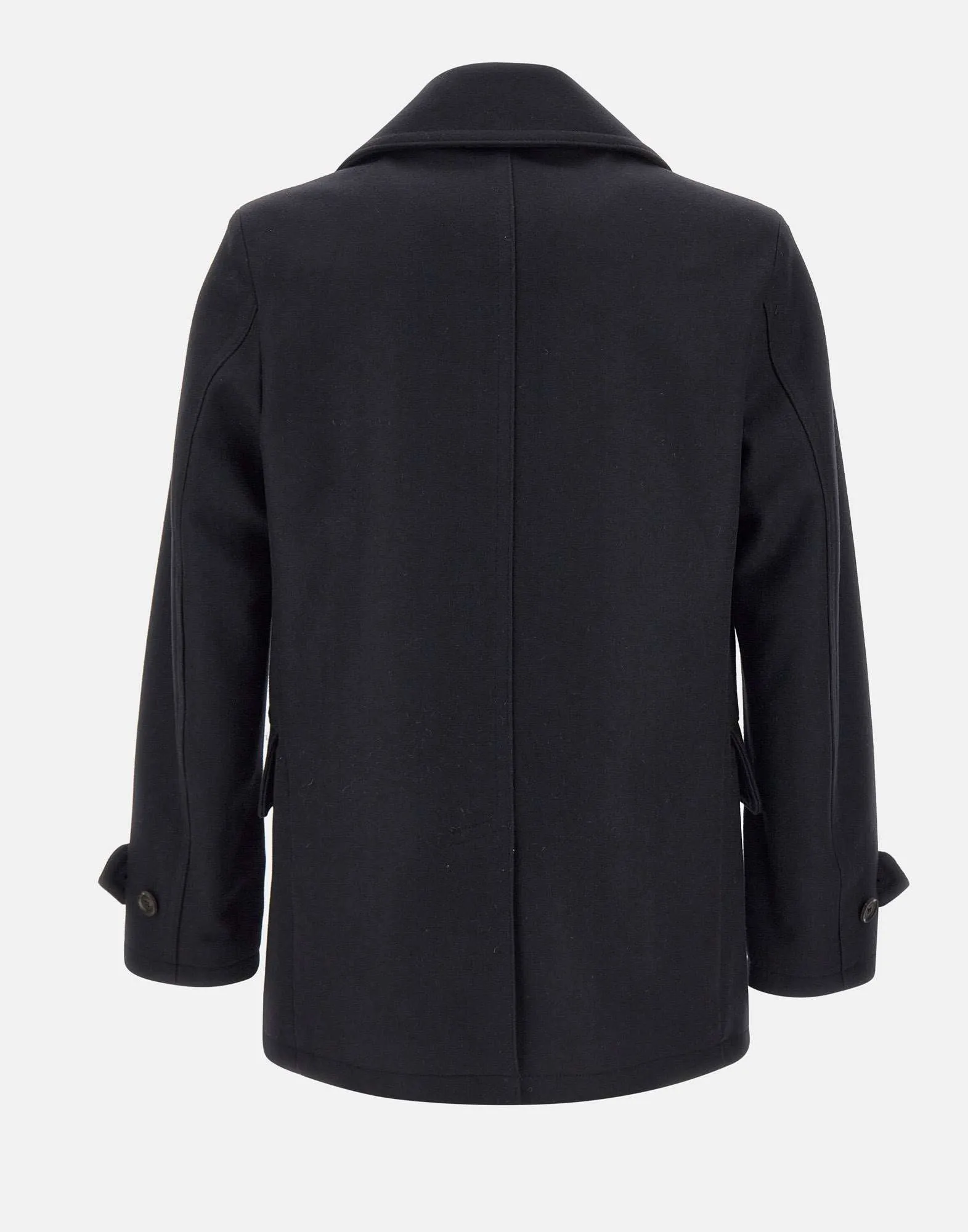 Wool and Cashmere Double-Breasted Peacoat